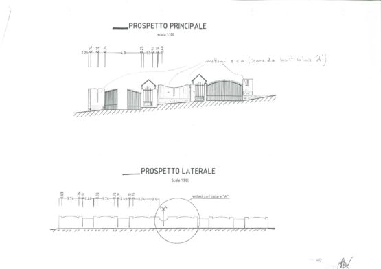 STUDIO PRELIMINARE PORSPETTI AL TECNIGRAFO